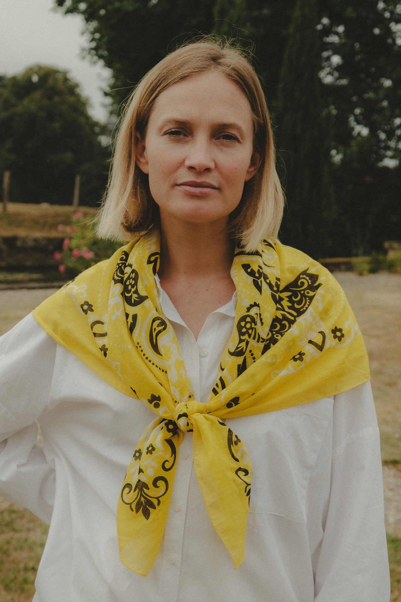 Bandana Yellow cotton