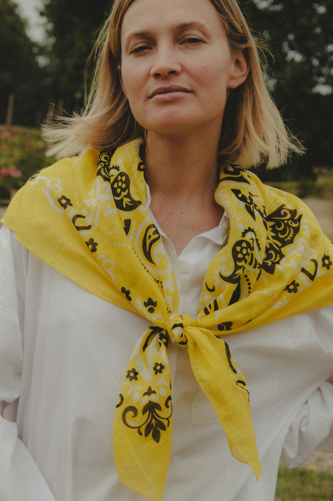 Bandana Yellow cotton