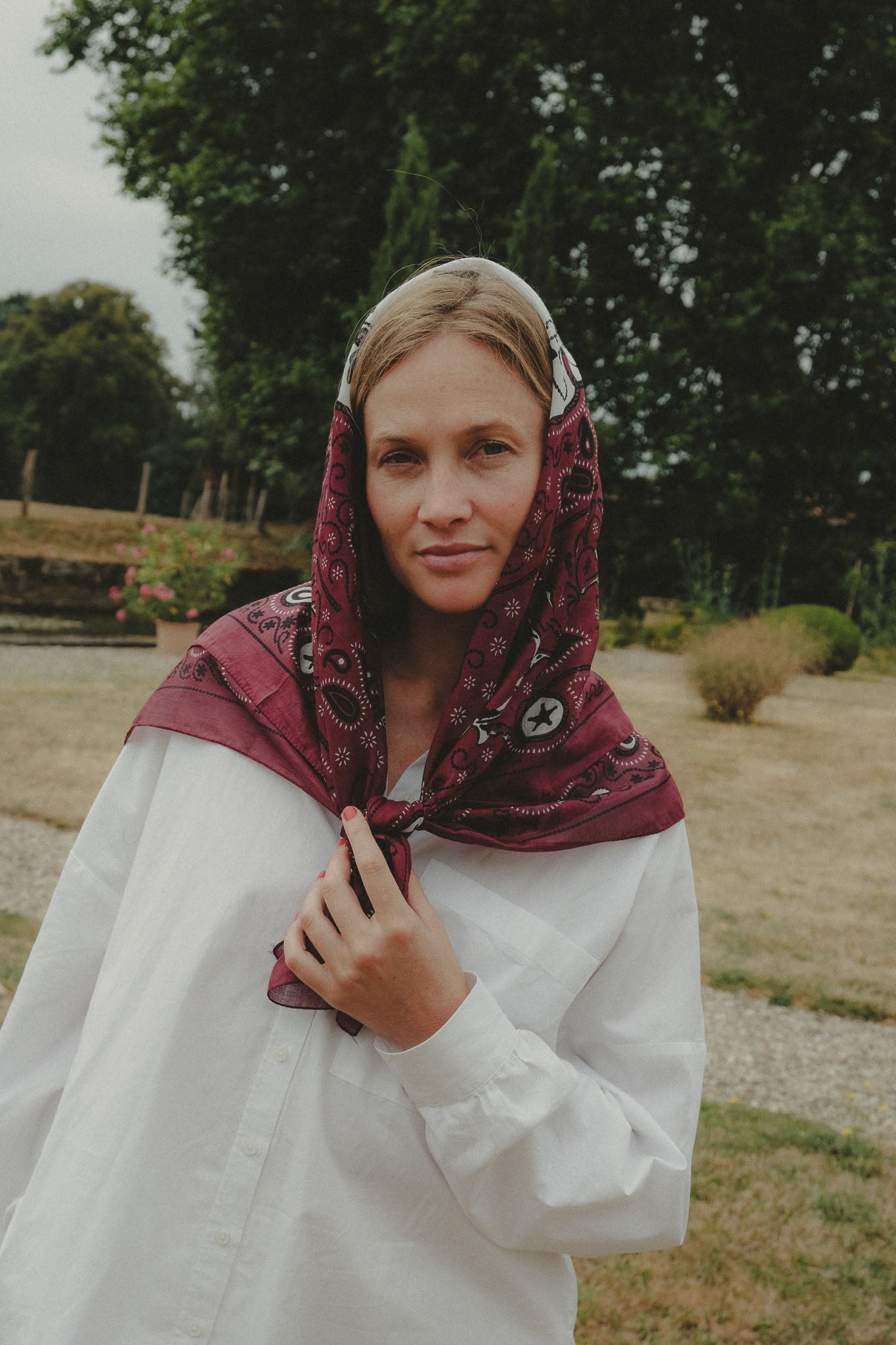 Far West Burgundy Cotton