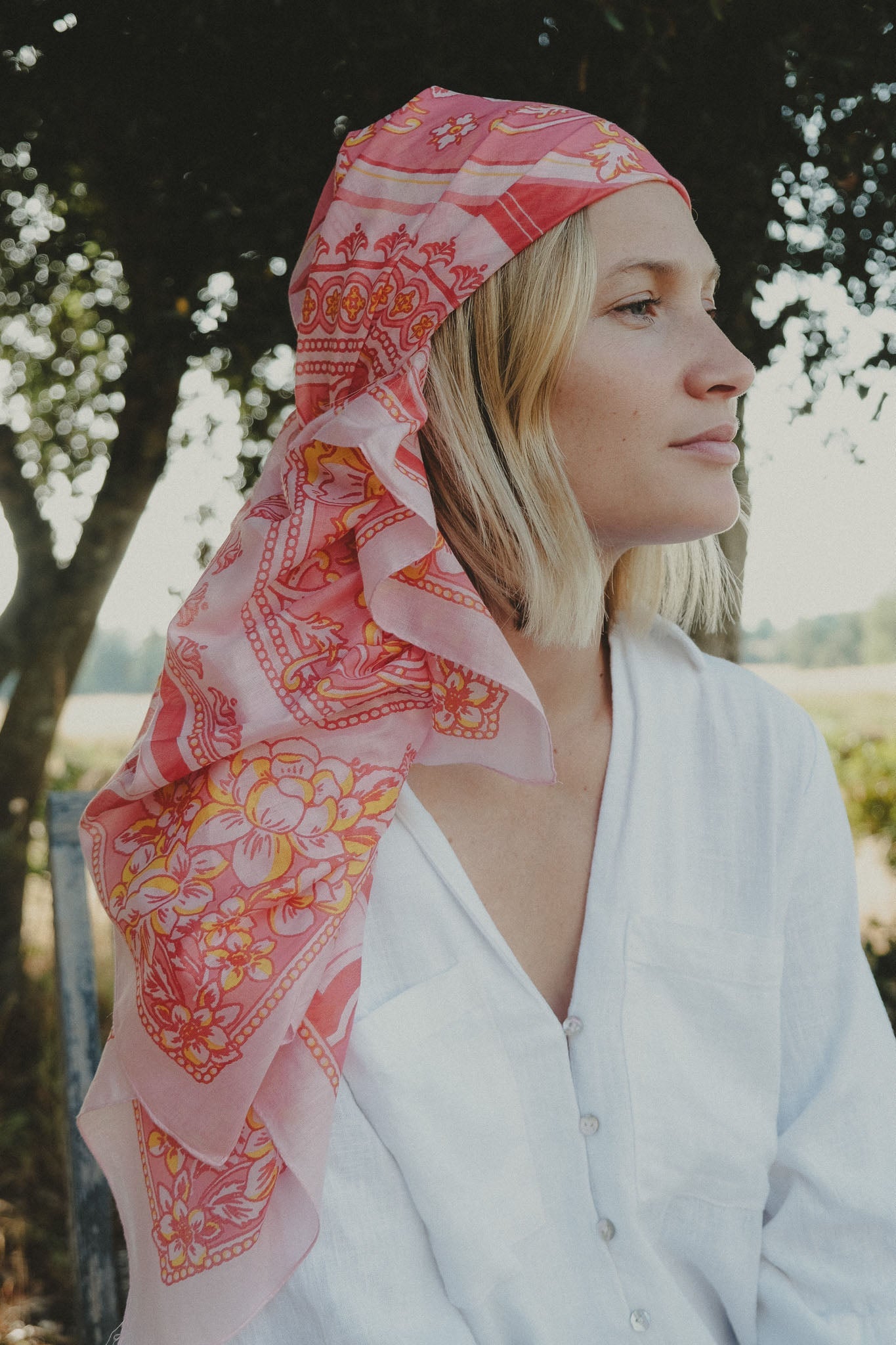 Mosaic Rosy cotton