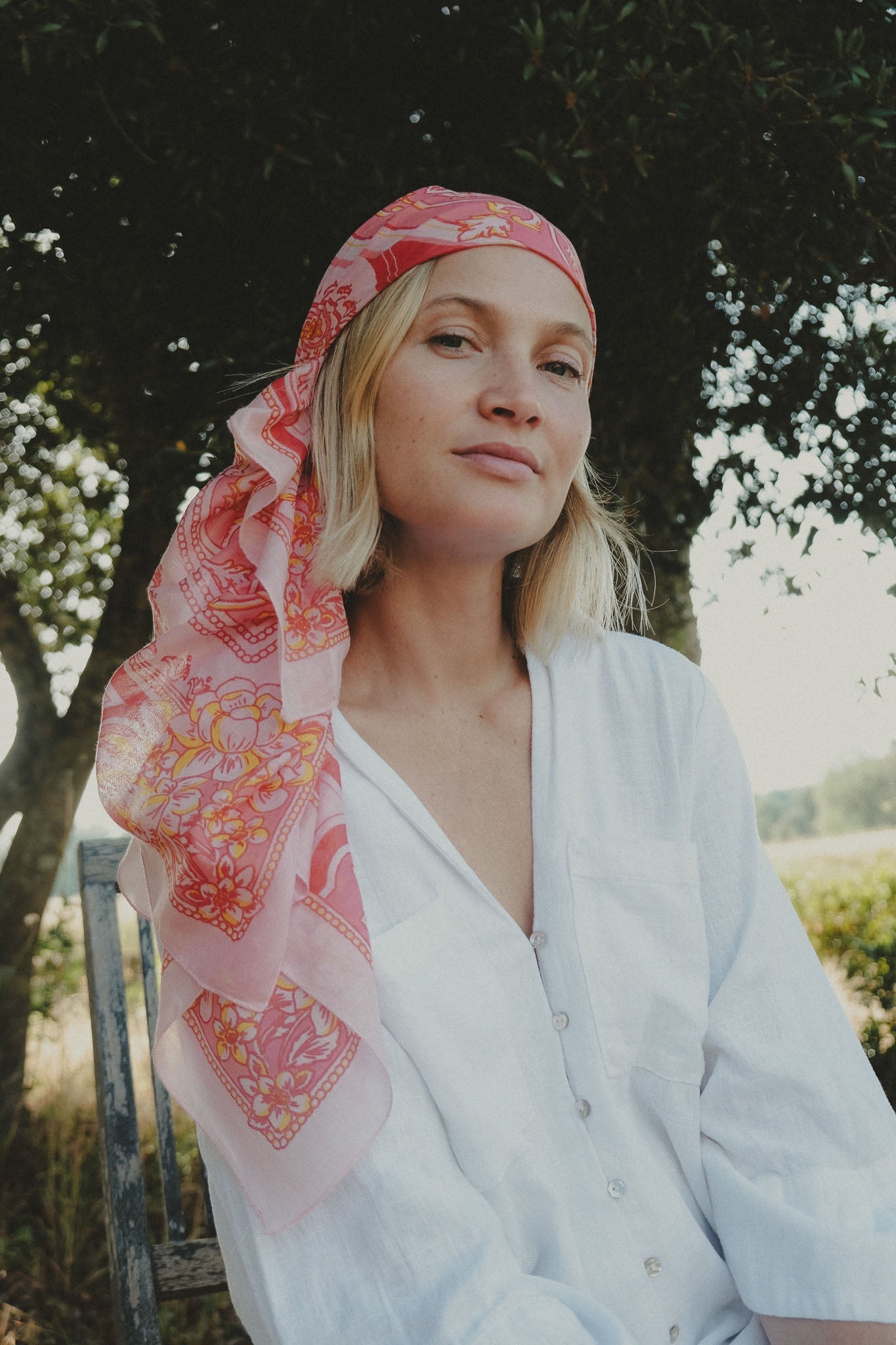 Mosaic Rosy cotton