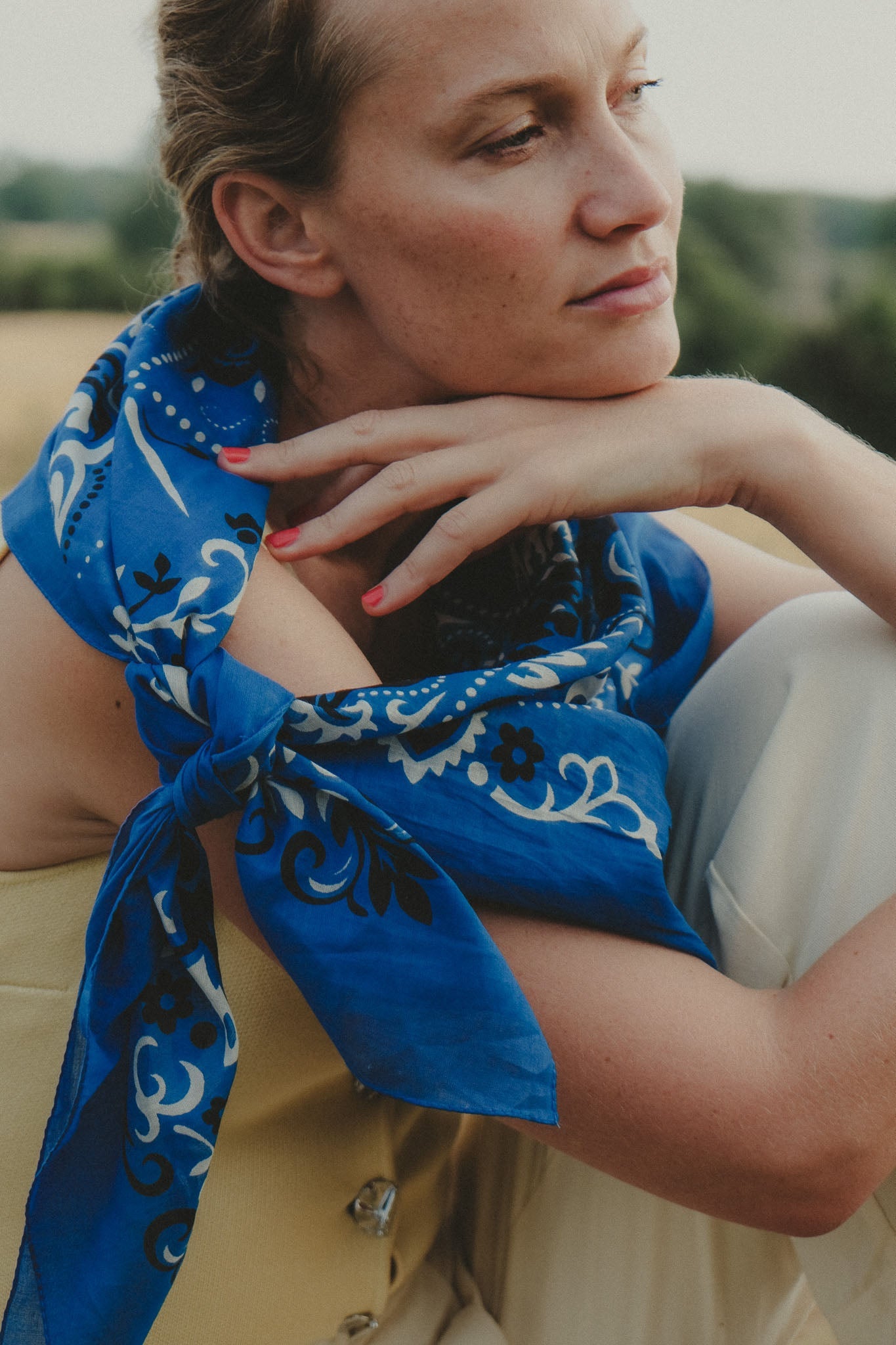 Bandana Blue cotton